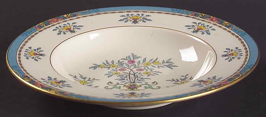 Blue Tree (Gold Trim) Rim Cereal Bowl by Lenox-1