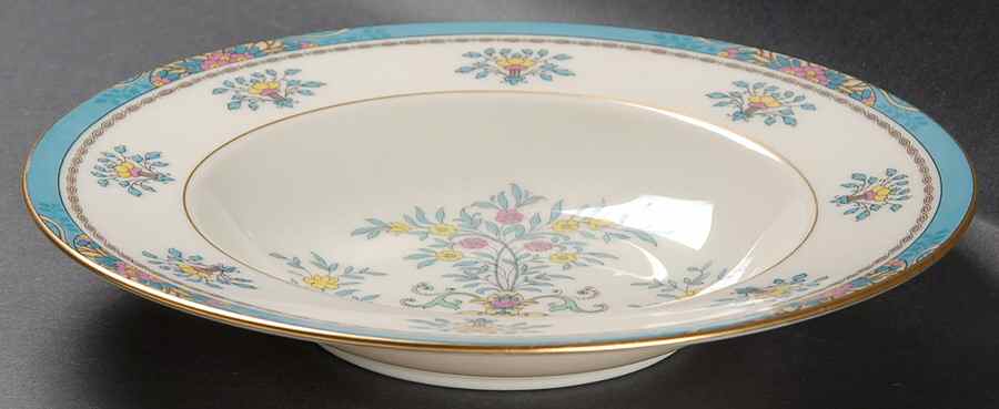Blue Tree (Gold Trim) Rim Soup Bowl by Lenox-1
