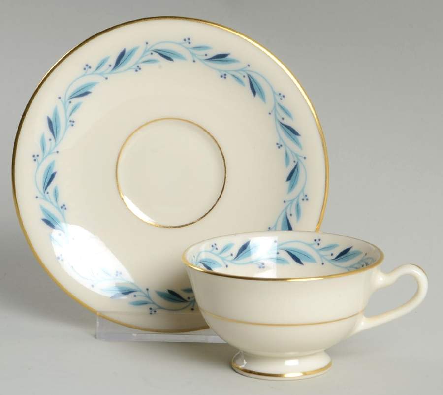 Blueridge Footed Demitasse Cup & Saucer Set by Lenox-1