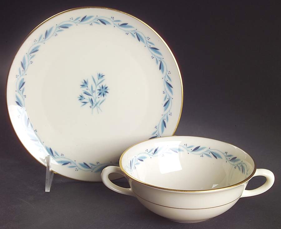 Blueridge Flat Cream Soup Bowl & Saucer Set by Lenox-1