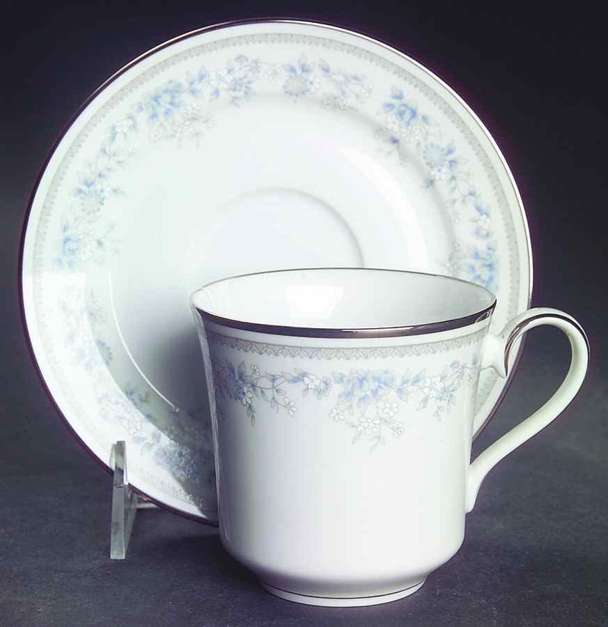 Bluets Flat Cup & Saucer Set by Lenox-1