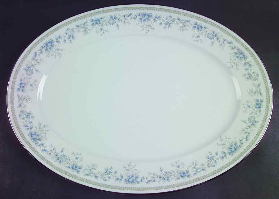 Bluets 16" Oval Serving Platter by Lenox-1