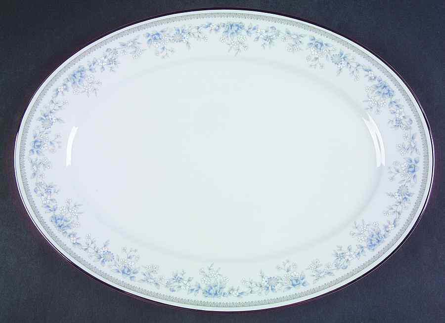 Bluets 14" Oval Serving Platter by Lenox-1
