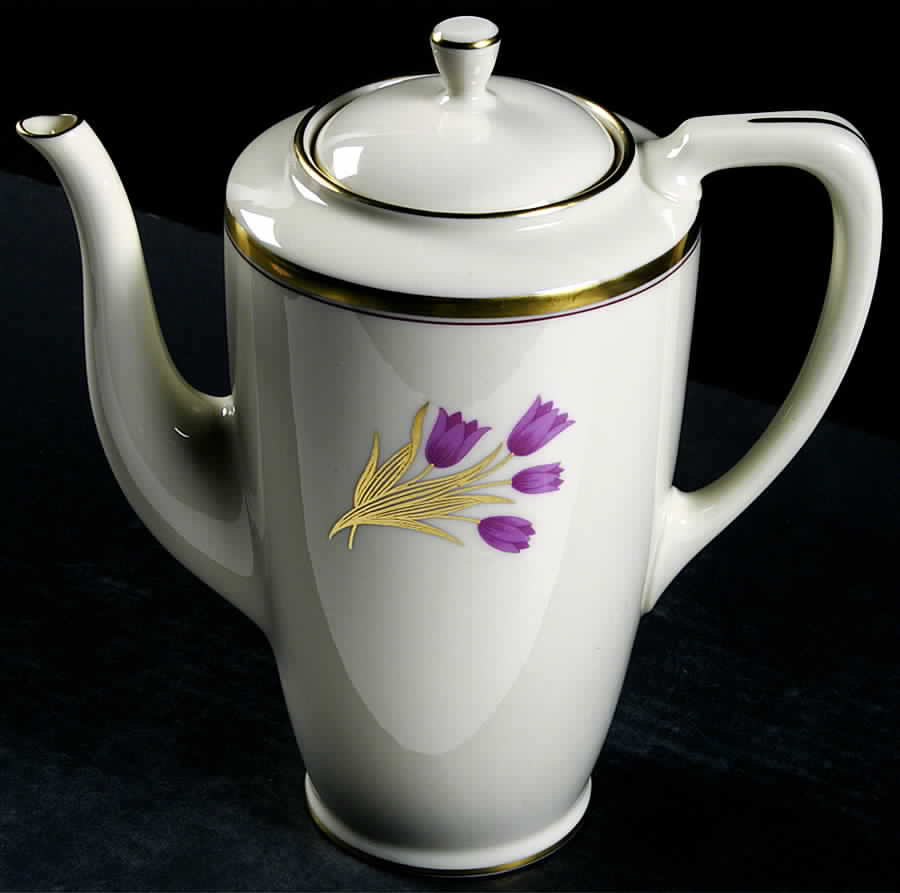 Bradford (Gold Trim) Coffee Pot & Lid by Lenox-1