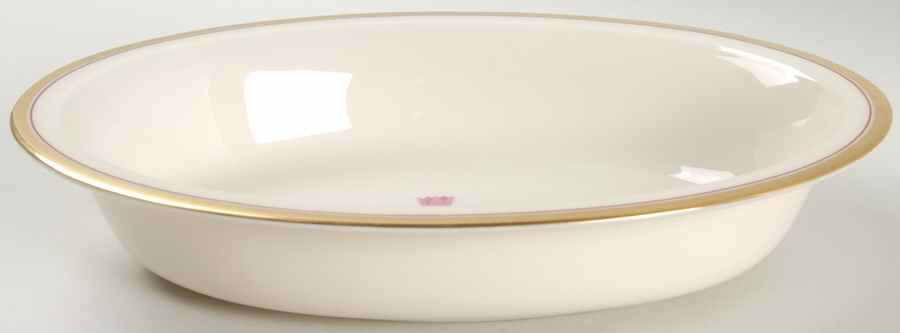 Bradford (Gold Trim) 9" Oval Vegetable Bowl by Lenox-1