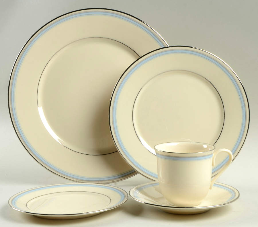 Bradford (Platinum Trim) 40 Piece Estate Set by Lenox-1