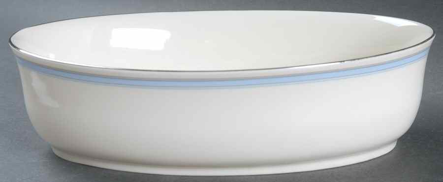 Bradford (Platinum Trim) 9" Oval Vegetable Bowl by Lenox-1
