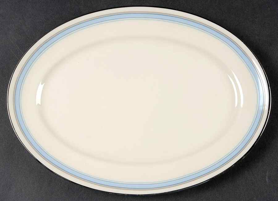 Bradford (Platinum Trim) Relish/Gravy Underplate by Lenox-1