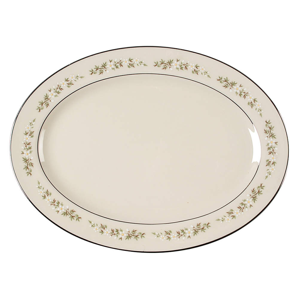 Brookdale 13" Oval Serving Platter by Lenox-1
