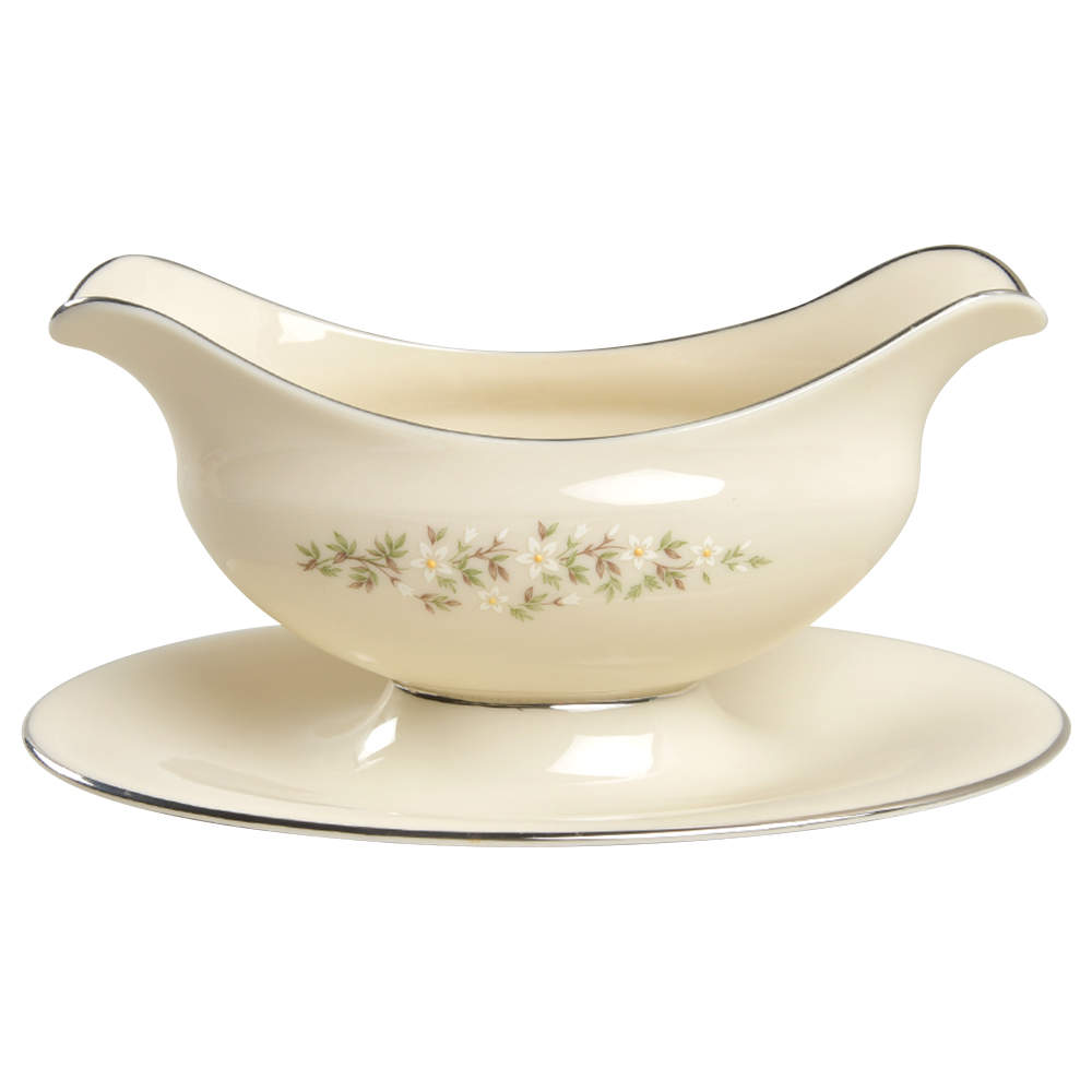 Brookdale Gravy Boat with Attached Underplate by Lenox-1