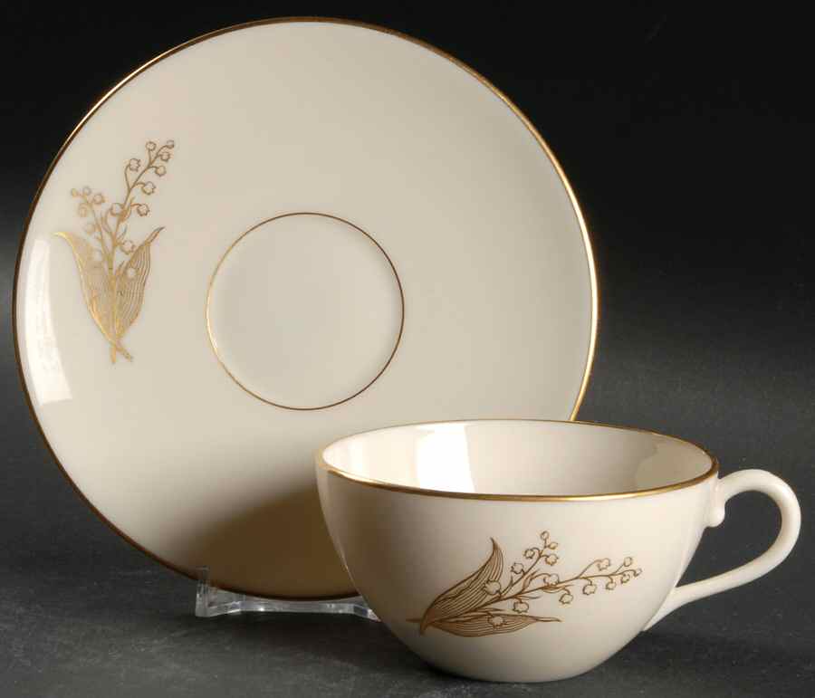 Brookside Flat Cup & Saucer Set by Lenox-1