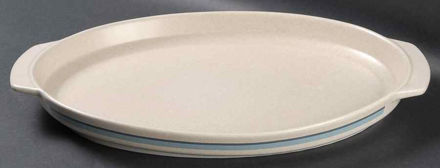 Brushwork Blue Oval Roaster by Lenox-1