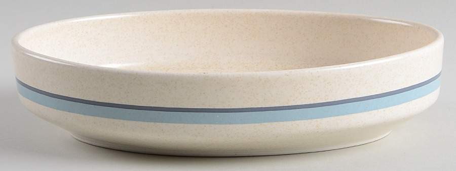 Brushwork Blue 9" Oval Vegetable Bowl by Lenox-1