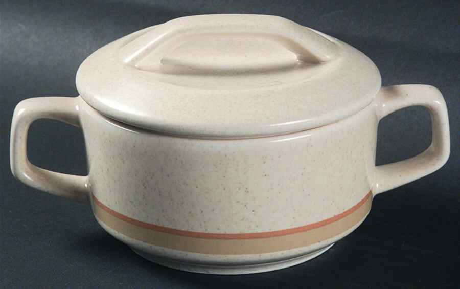 Brushwork Beige Sugar Bowl & Lid by Lenox-1