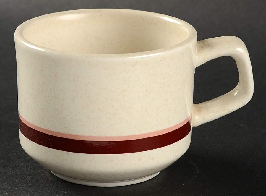 Brushwork Burgandy Flat Cup by Lenox-1