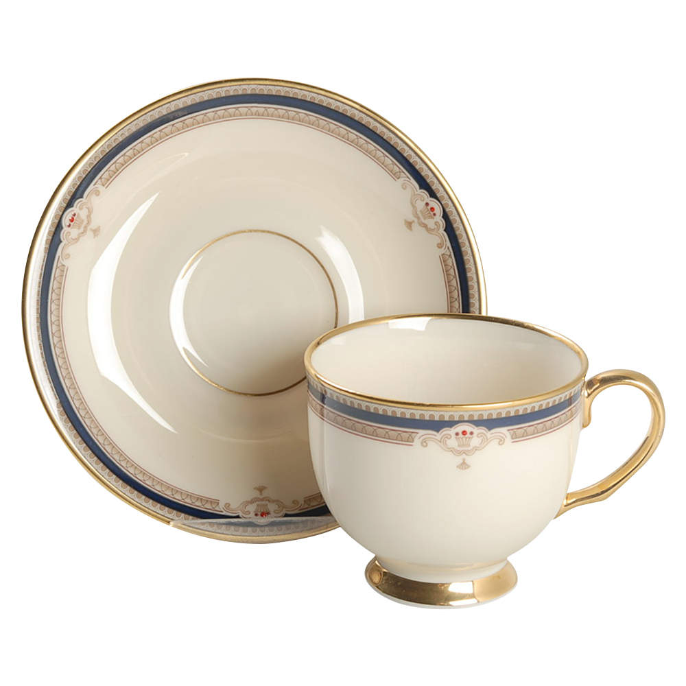 Buchanan Footed Cup & Saucer Set by Lenox-1