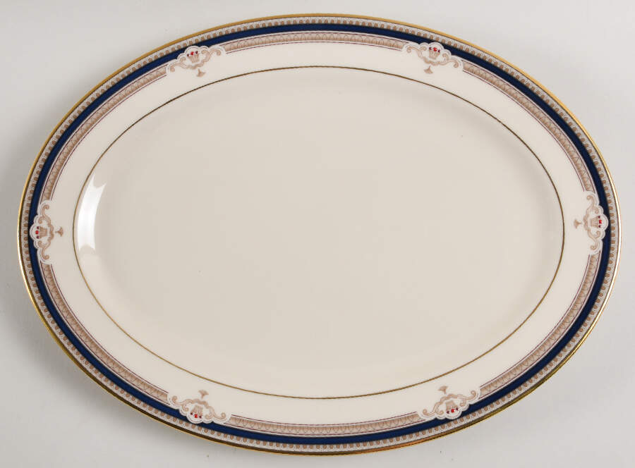 Buchanan 13" Oval Serving Platter by Lenox-1