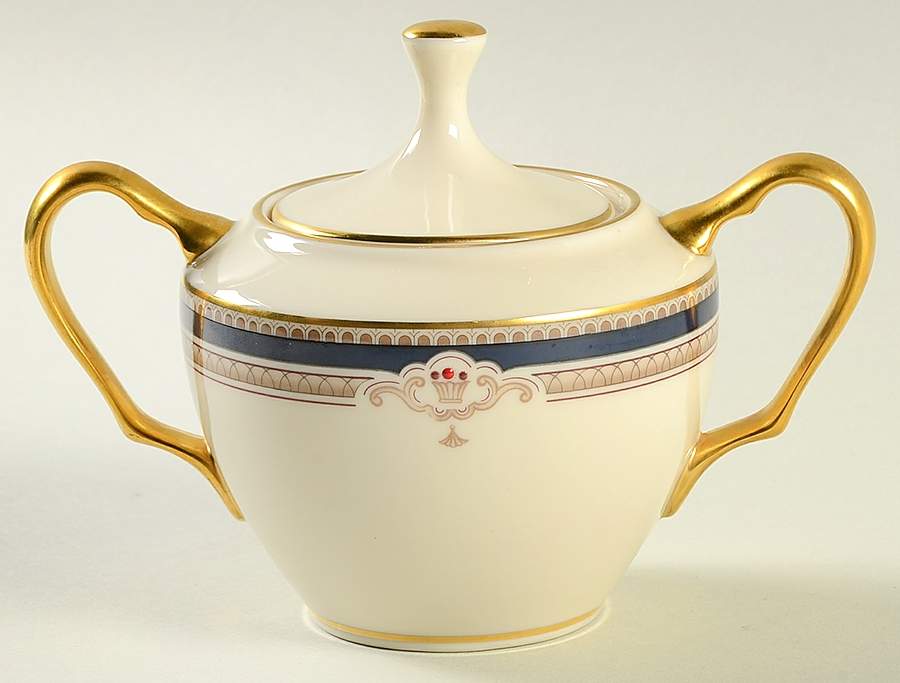 Buchanan Sugar Bowl & Lid by Lenox-1