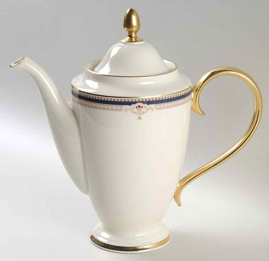 Buchanan 1999 Shape Coffee Pot & Lid by Lenox-1