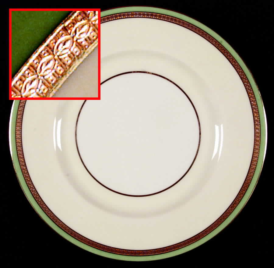 C337G Green Dinner Plate by Lenox-1