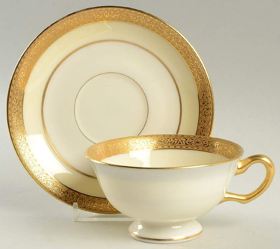 C404a Footed Cup & Saucer Set by Lenox-1