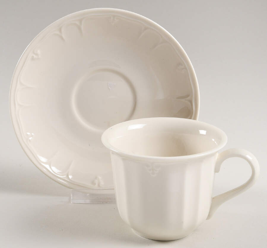 Casual Elegance Flat Cup & Saucer Set by Lenox-1