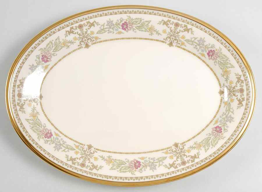 Castle Garden 14" Oval Serving Platter by Lenox-1