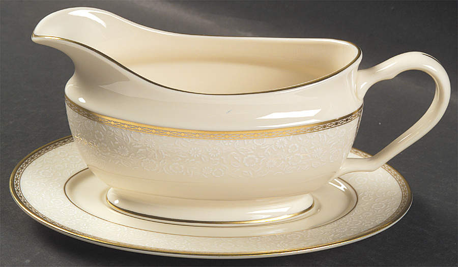 Capital Gardens Gravy Boat & Underplate by Lenox-1