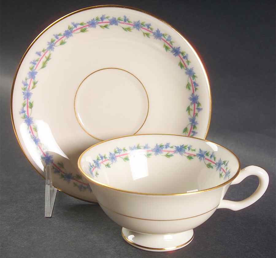Caprice Footed Cup & Saucer Set by Lenox-1