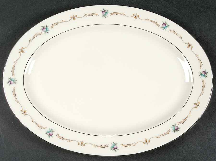 Capri 14" Oval Serving Platter by Lenox-1