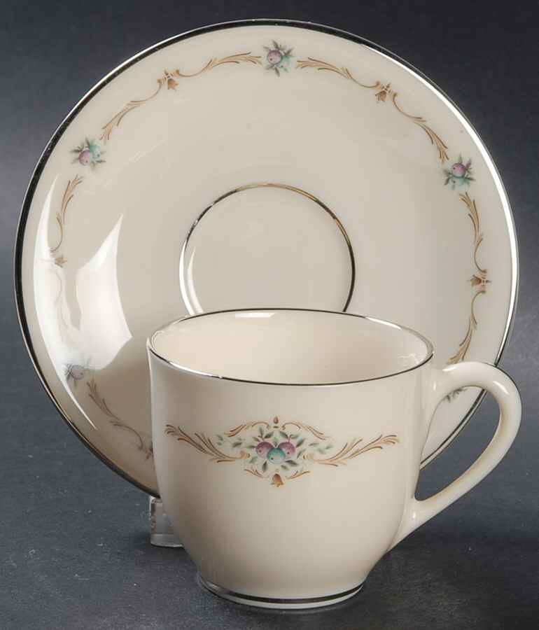 Capri Flat Demitasse Cup & Saucer Set by Lenox-1