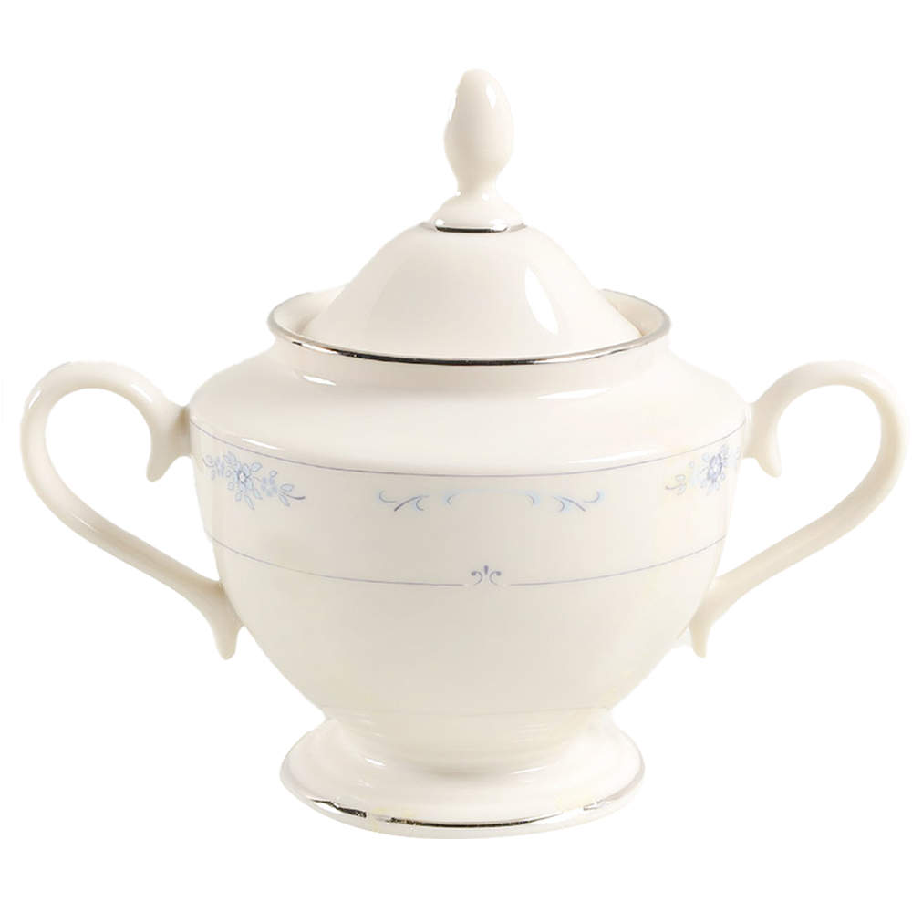Carolina (Blue Flowers) Sugar Bowl & Lid by Lenox-1