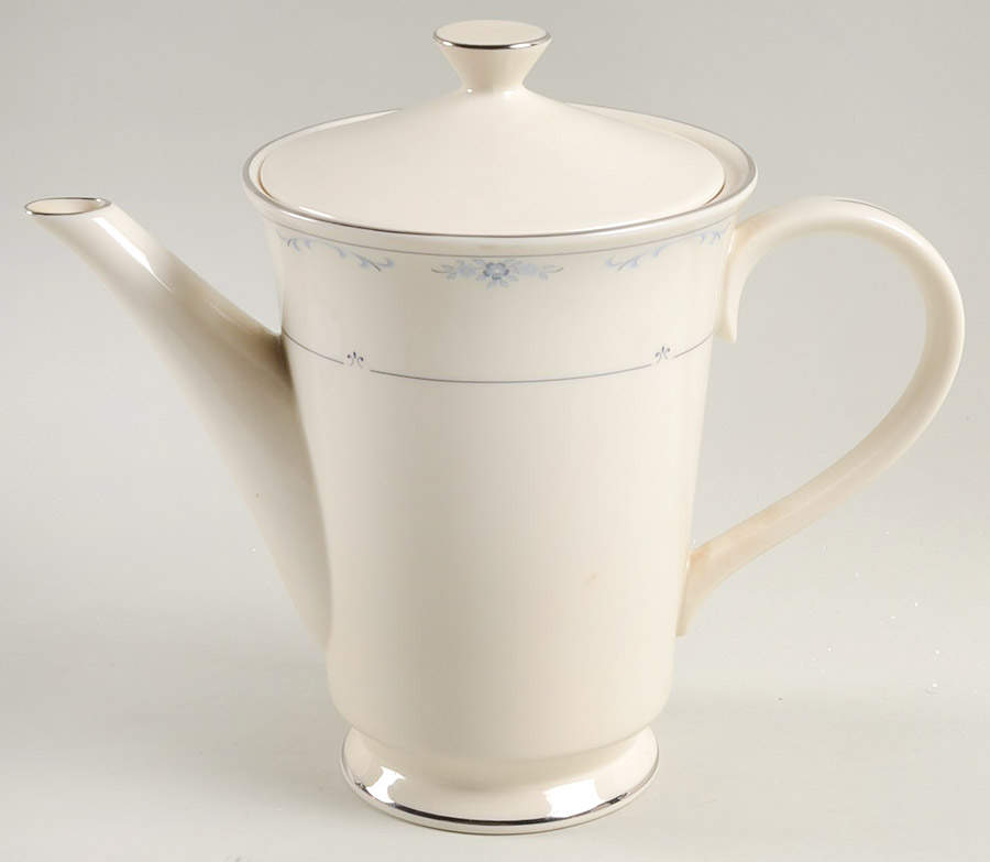 Carolina (Blue Flowers) Tea/Coffee Pot & Lid by Lenox-1