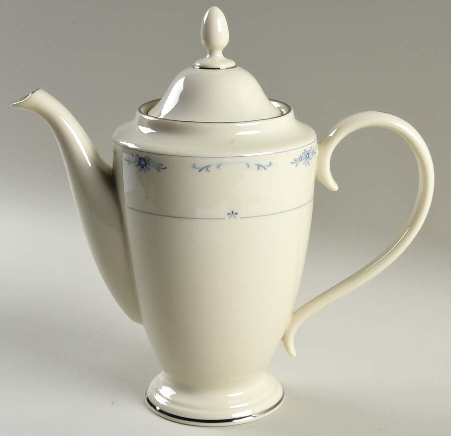 Carolina (Blue Flowers) Tea/Coffee Pot & Lid by Lenox-1