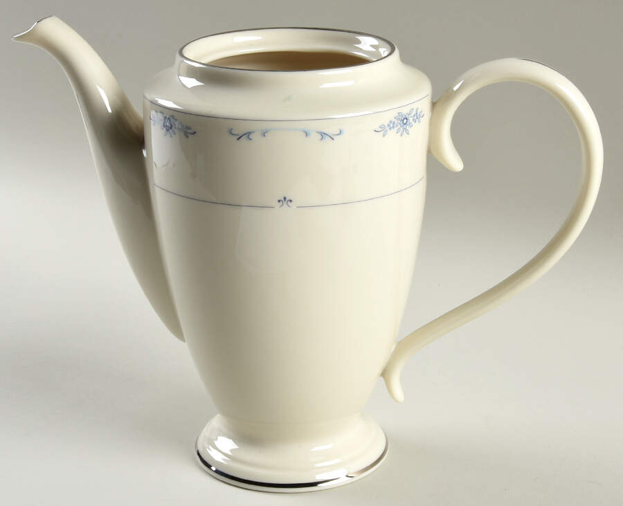 Carolina (Blue Flowers) Tea/Coffee Pot No Lid by Lenox-1
