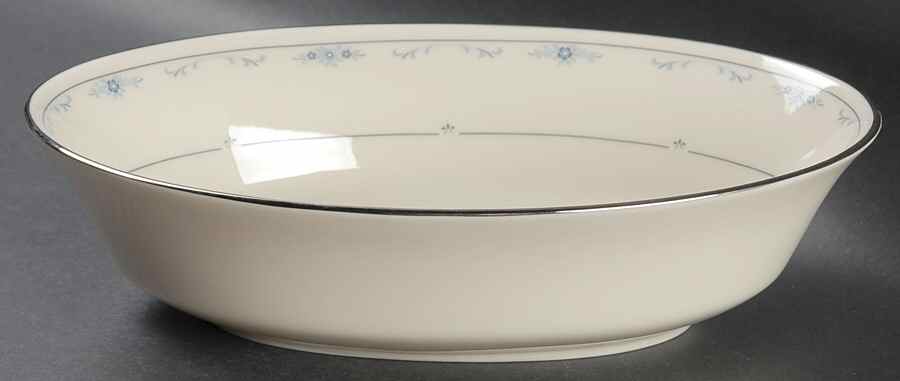 Carolina (Blue Flowers) 9" Oval Vegetable Bowl by Lenox-1