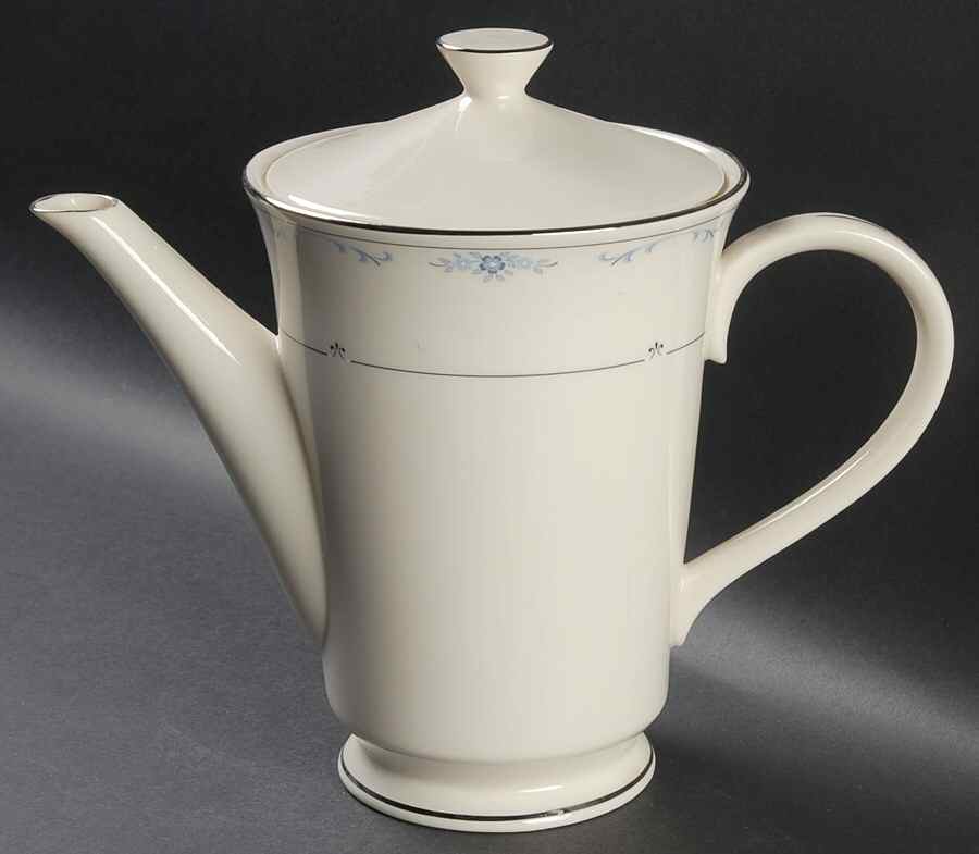 Carolina (Blue Flowers) Tea/Coffee Pot & Lid by Lenox-1