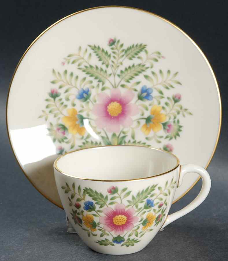 Cascade Flat Demitasse Cup & Saucer Set by Lenox-1