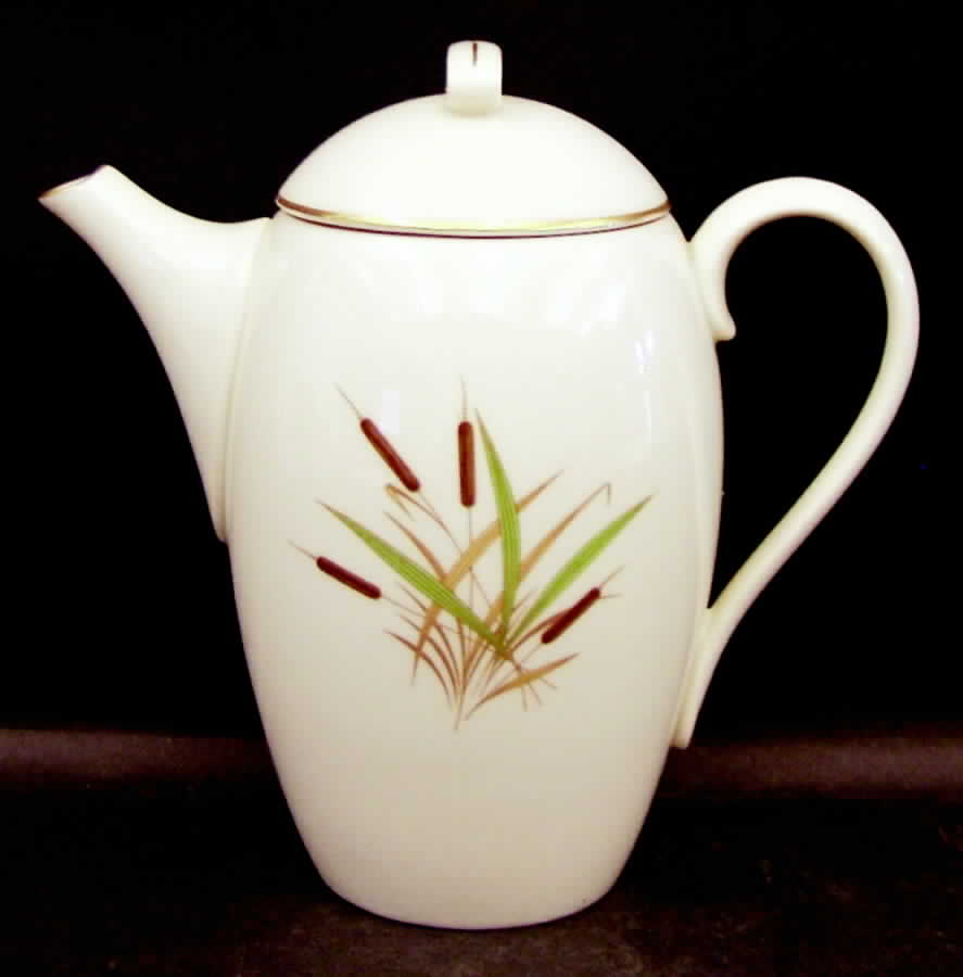 Cattail (Coupe Shape) Coffee Pot & Lid by Lenox-1