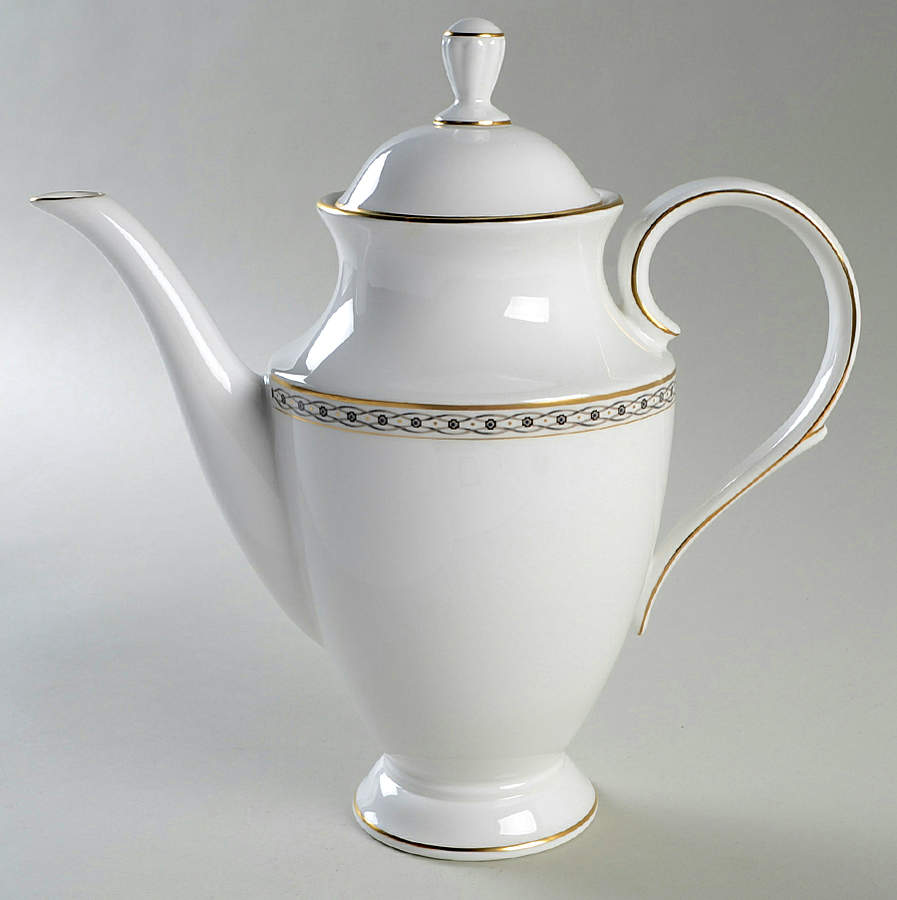 Celtic Braid Coffee Pot & Lid by Lenox-1