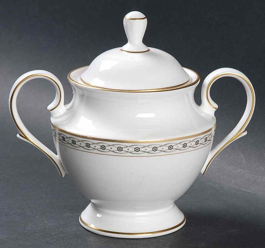 Celtic Braid Sugar Bowl & Lid by Lenox-1