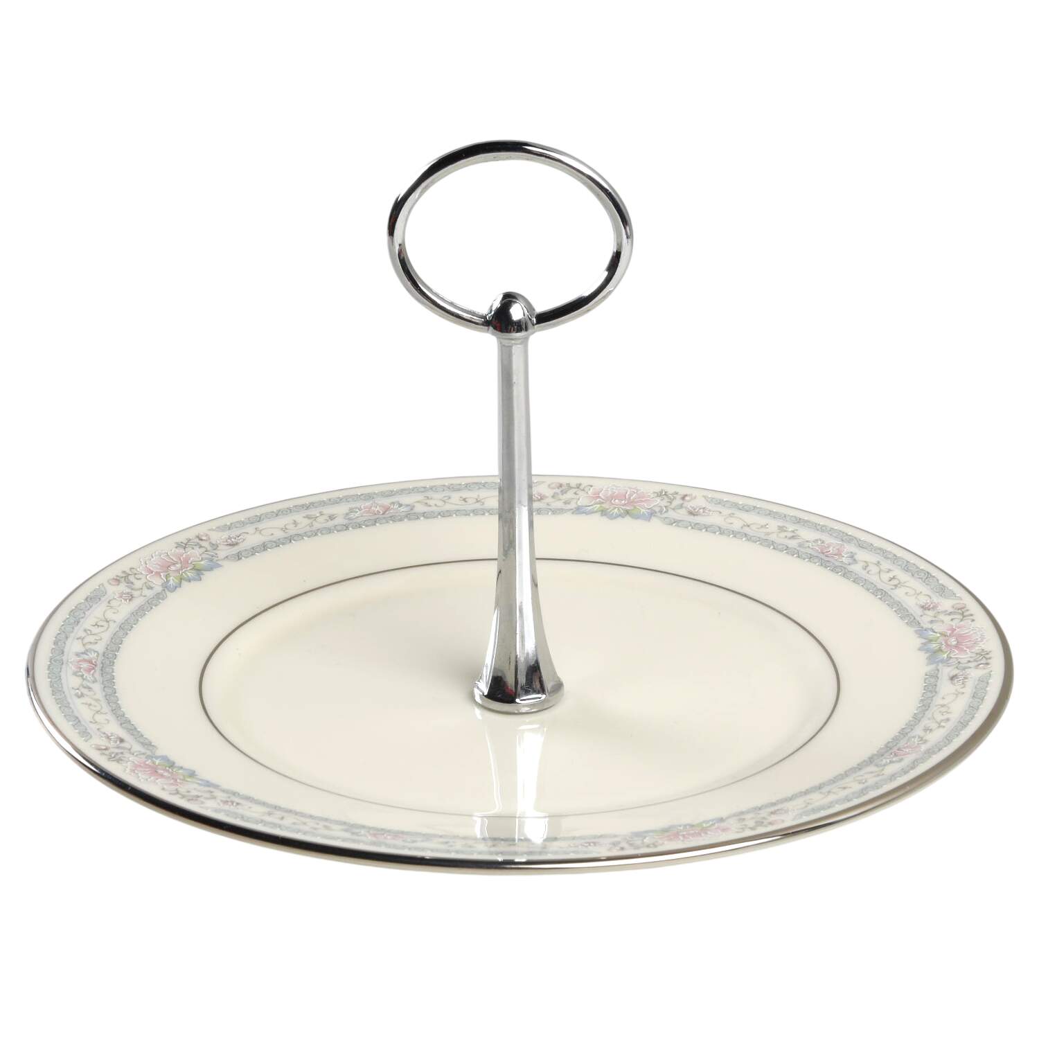 Charleston Round Serving Plate with Handle (SP) by Lenox-1