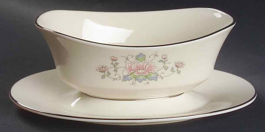 Charleston Gravy Boat with Attached Underplate by Lenox-1