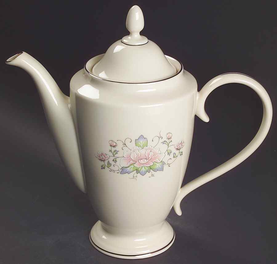 Charleston 1999 Shape Coffee Pot & Lid by Lenox-1