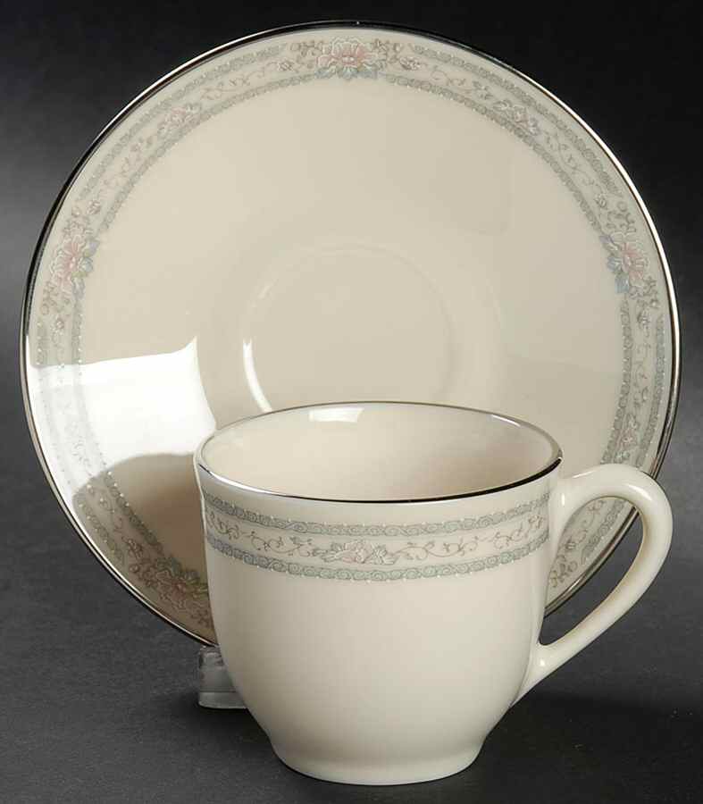 Charleston Flat Demitasse Cup & Saucer Set by Lenox-1