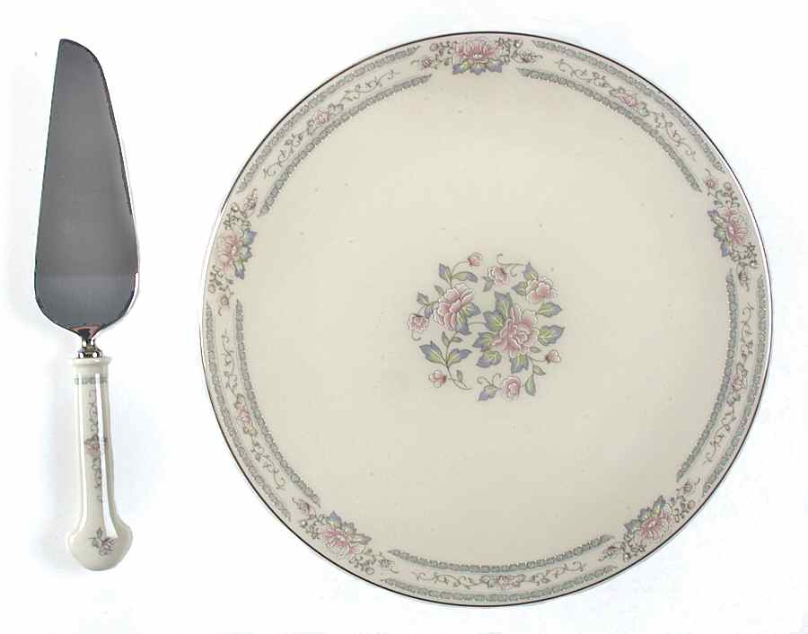 Charleston Cake Plate and Server (Boxed Set) by Lenox-1