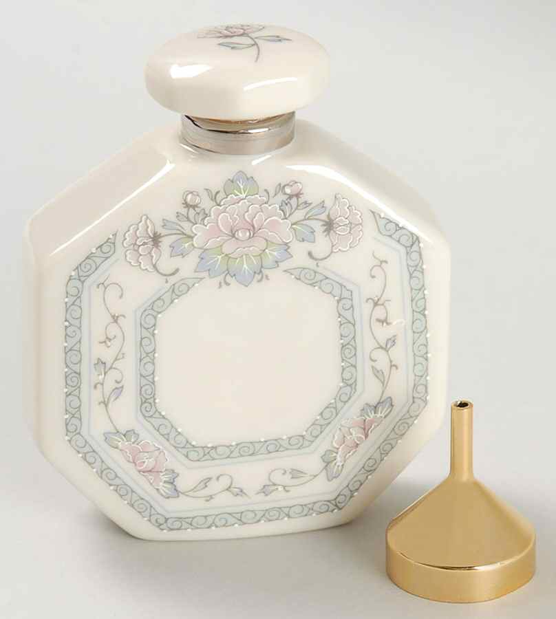 Charleston Perfume Bottle with Stopper and Metal Funnel by Lenox-1