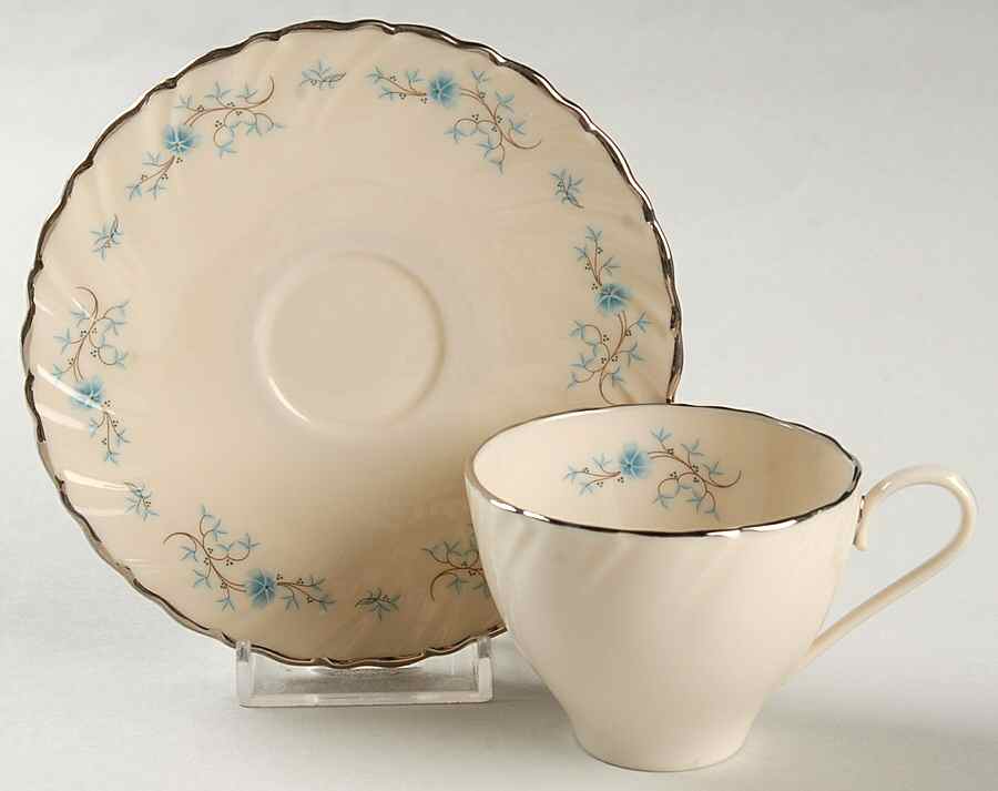 Chanson Flat Demitasse Cup & Saucer Set by Lenox-1