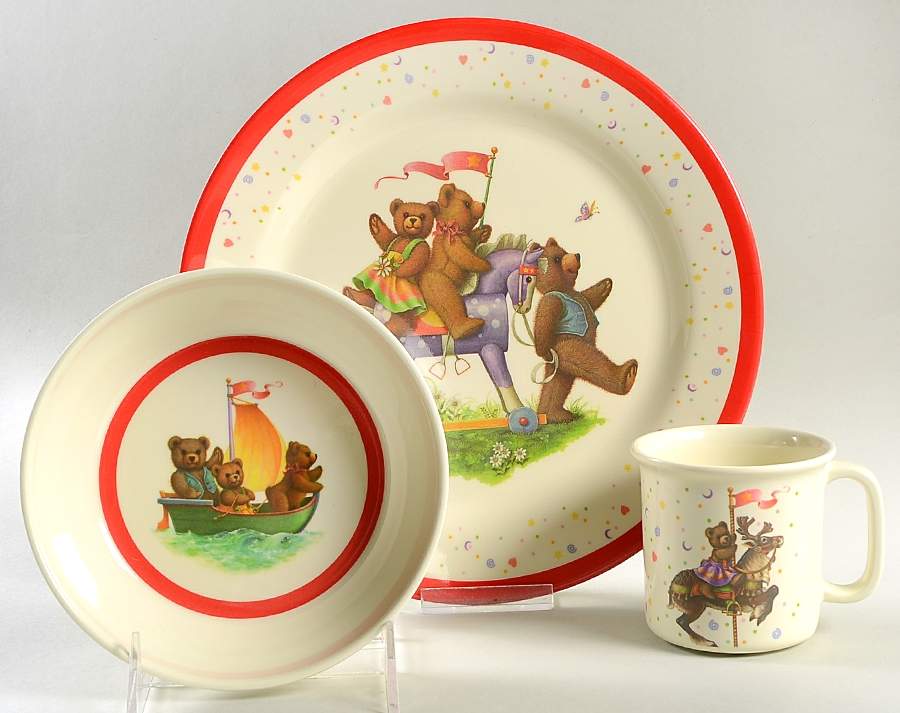 China Bears (3 Piece) Melmac/Melamine Child's Set by Lenox-1