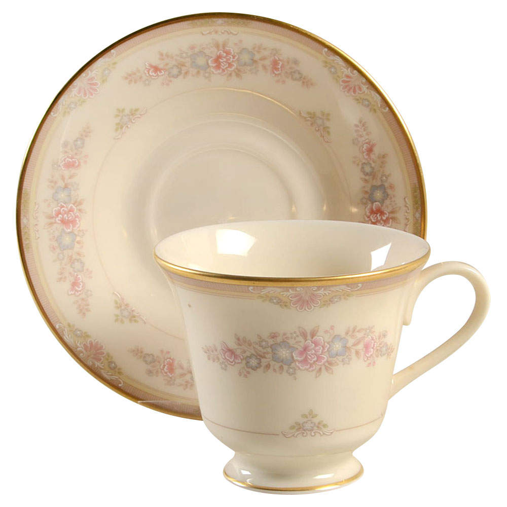 Chesapeake Footed Cup & Saucer Set by Lenox-1